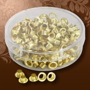 Люверсы для пассатижей d 4,8 мм золото, 250 шт